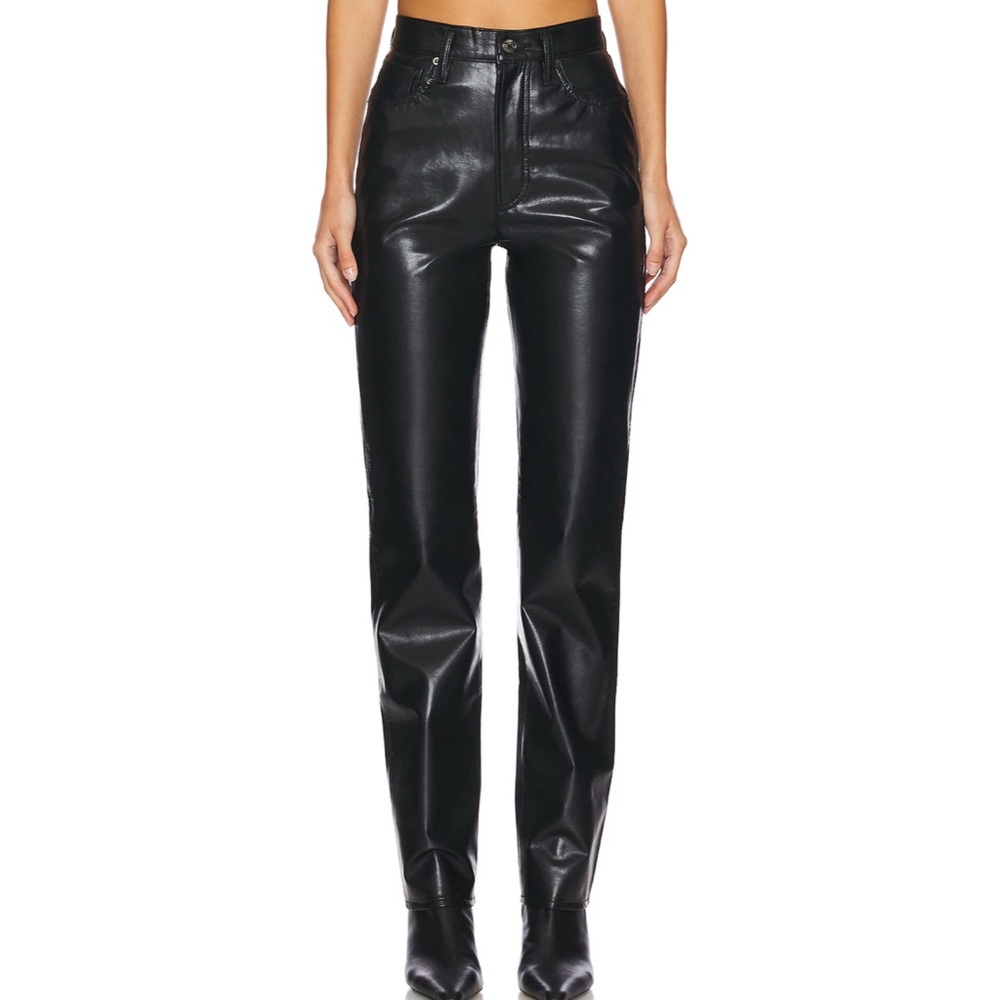 Vintage Black Leather pants by NUAGE CGC Collection